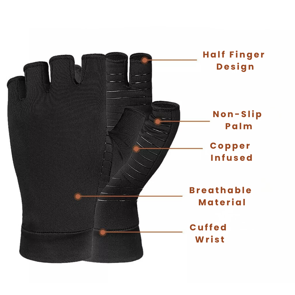 Copper Infused Compression Gloves