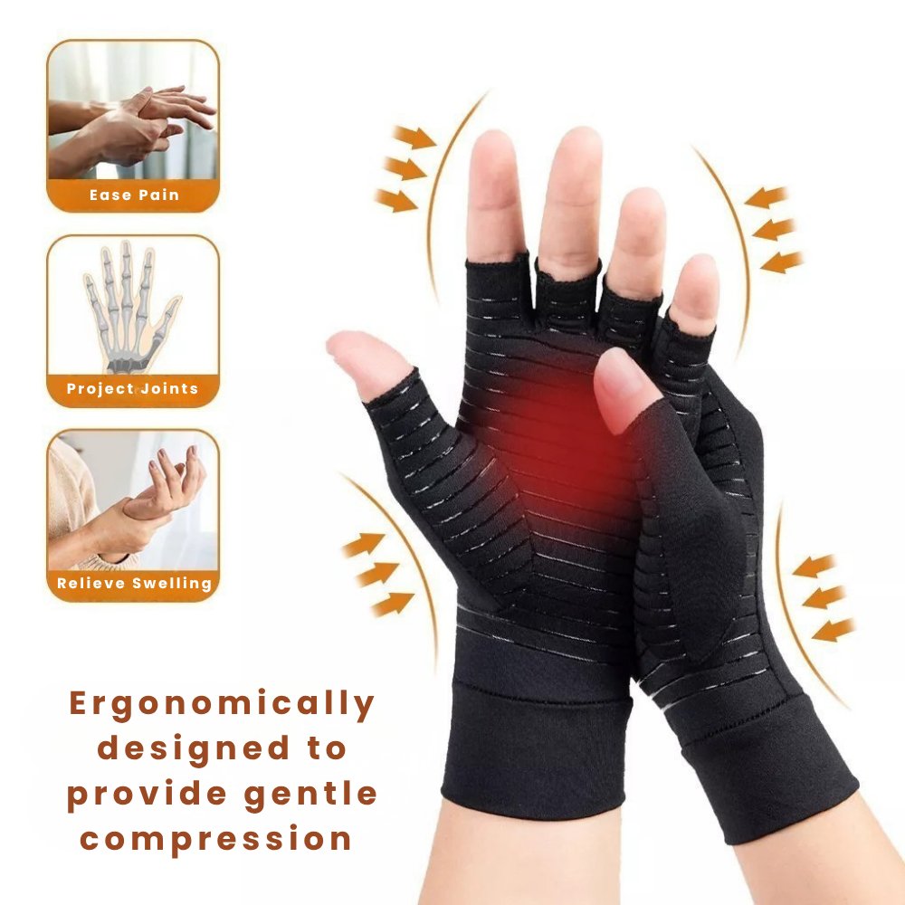 Copper Infused Compression Gloves
